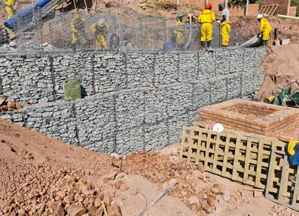 Construction of Earthwork, Hume Pipe Gabion Works, and Stone Masonry Works